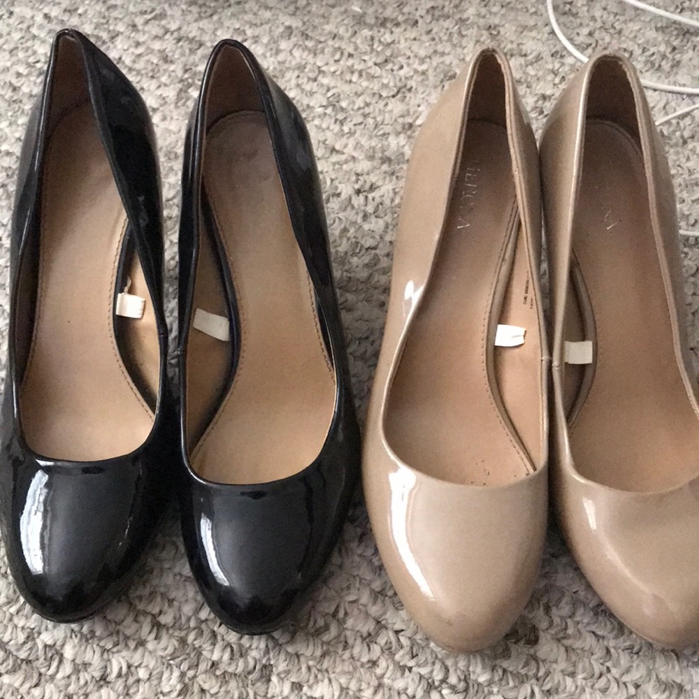 Black and Nude Patent Pumps Bundle